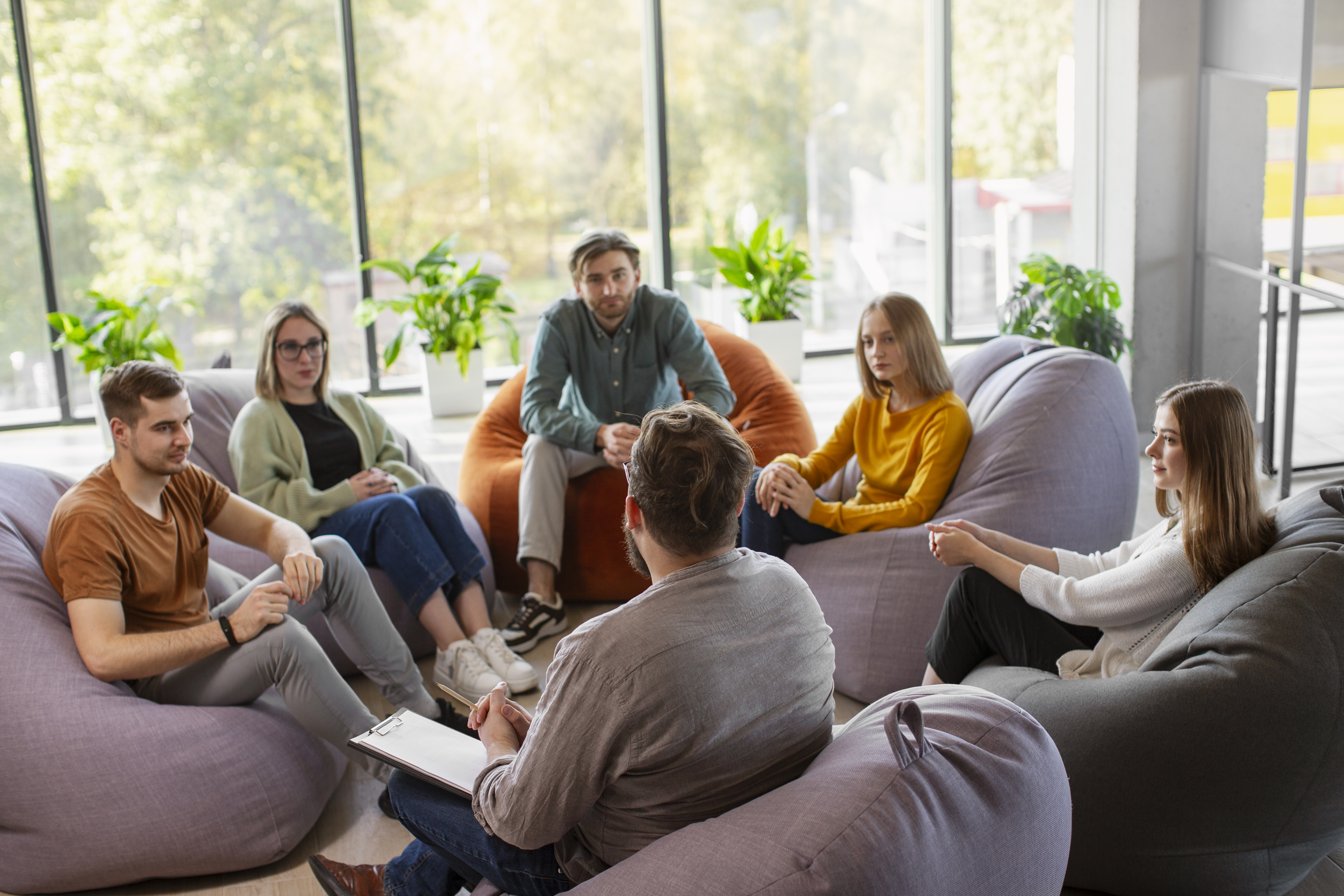 people-attending-therapy-meeting Crantford Research|How In-Person Focus Groups Can Enhance Your Customer Journey Mapping